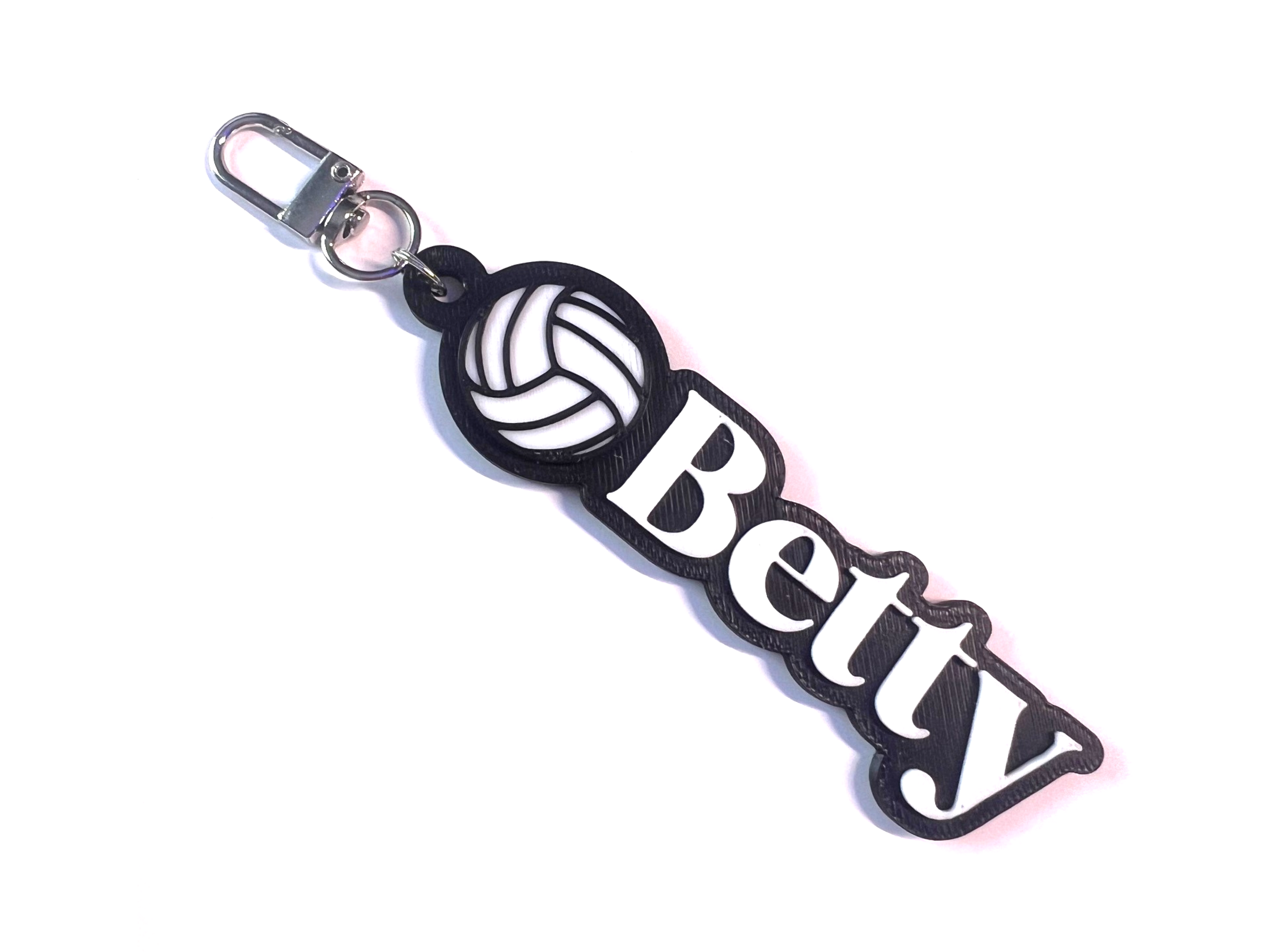 Custom Volley Keychain, Keyring, Bag Tag, Name Tag, 3D Printed