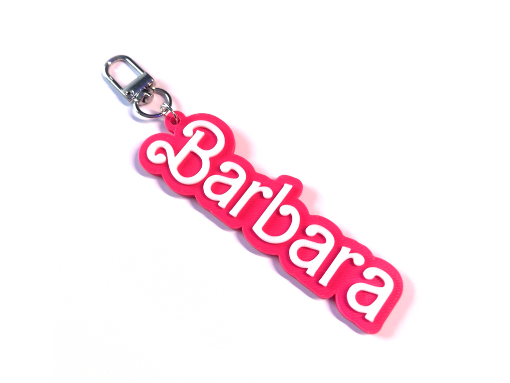 Custom name Keychain, Keyring, Bag Tag, Name Tag, 3D Printed