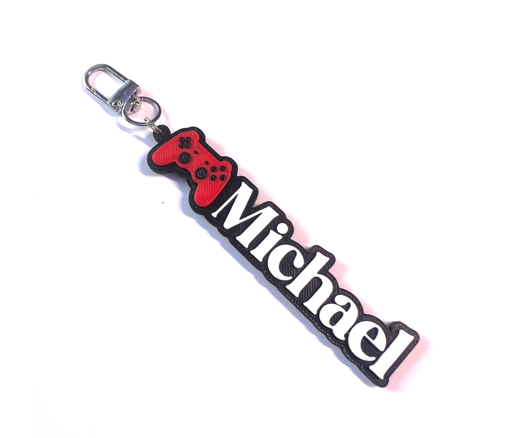 Custom Gaming controller Keychain, Keyring, Bag Tag, Name Tag, 3D Printed