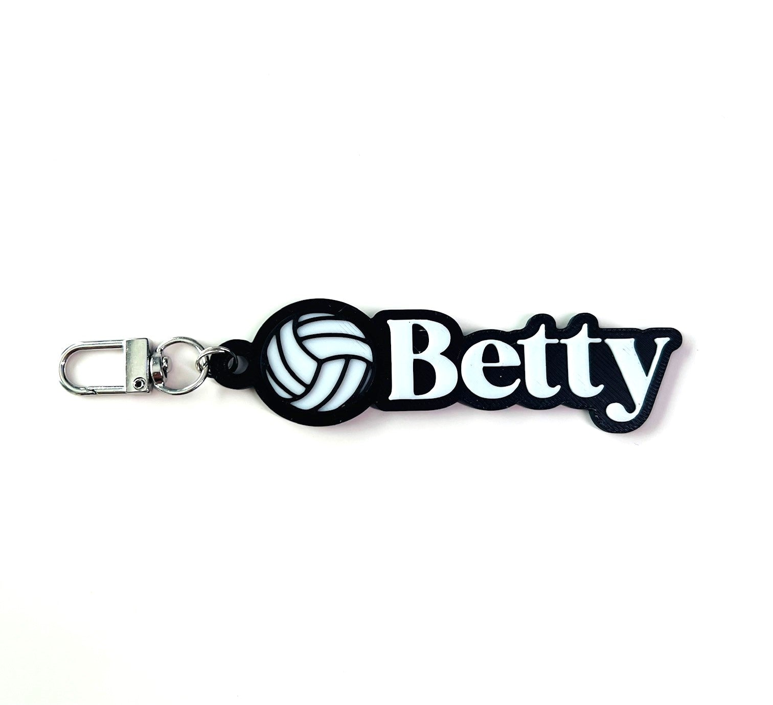 Custom Volley Keychain, Keyring, Bag Tag, Name Tag, 3D Printed