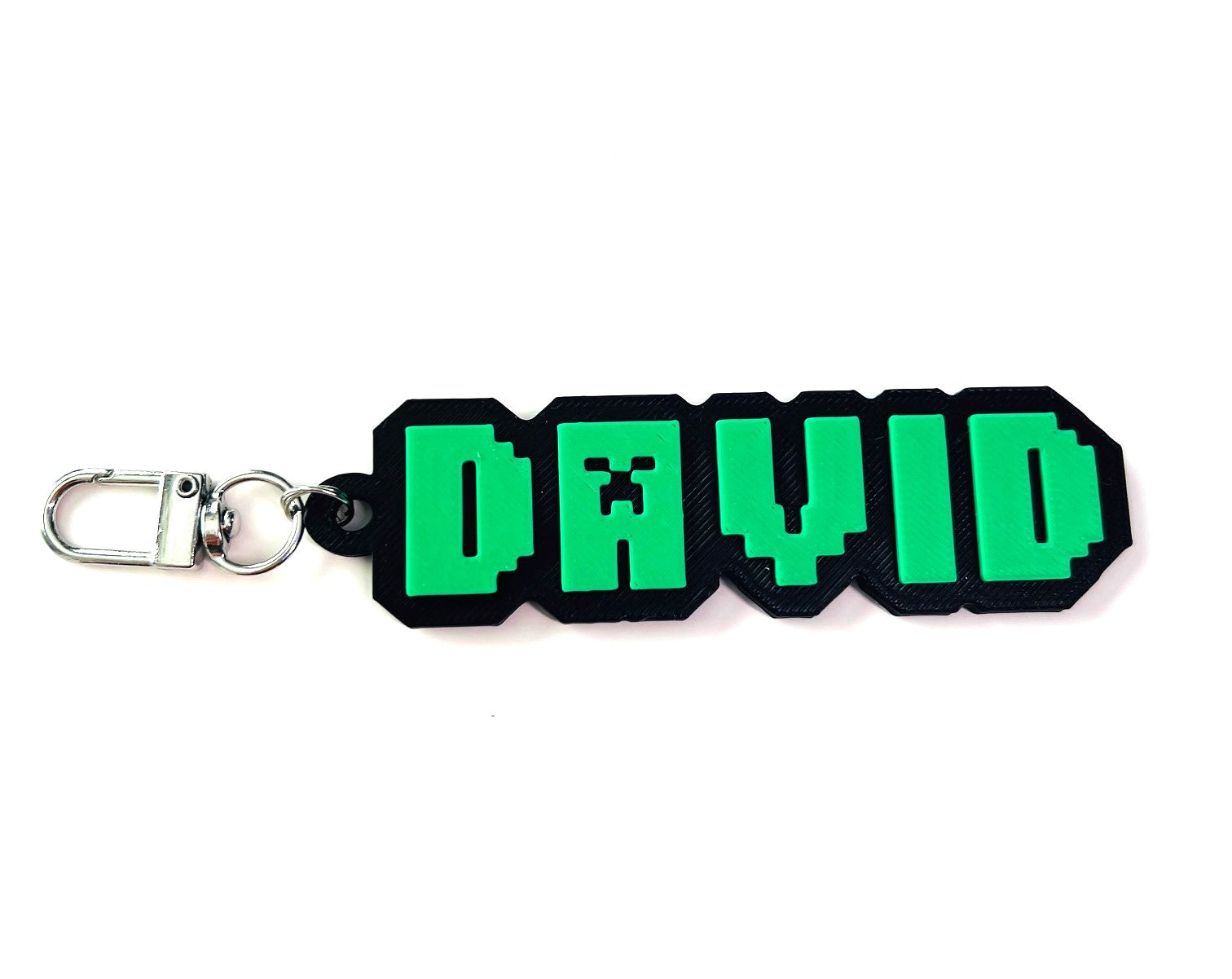 Custom Pixel Keychain, Keyring, Bag Tag, Name Tag, 3D Printed