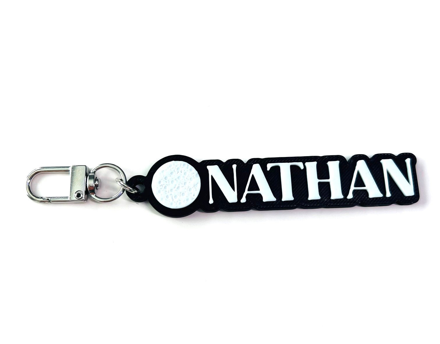 Custom Golf ball Keychain, Keyring, Bag Tag, Name Tag, 3D Printed