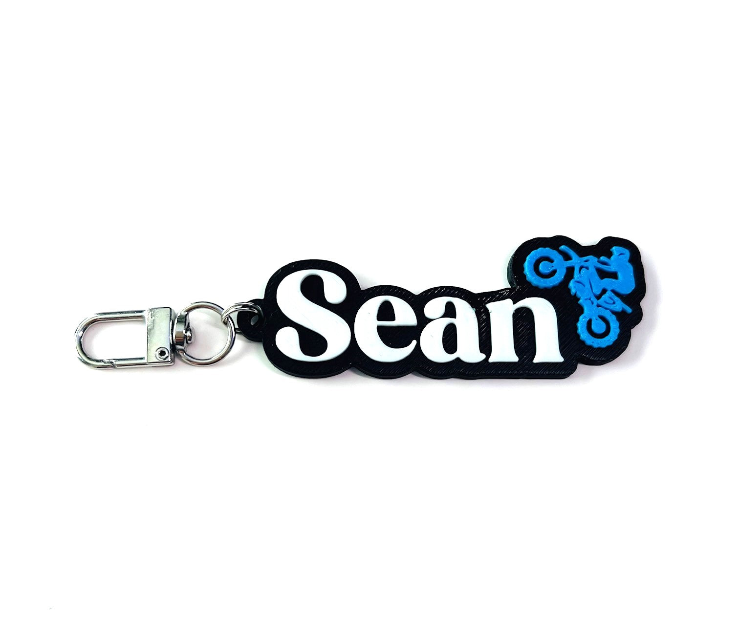 Dirt bike Personalized Keychain, Keyring, Bag Tag, Name Tag, 3D Printed
