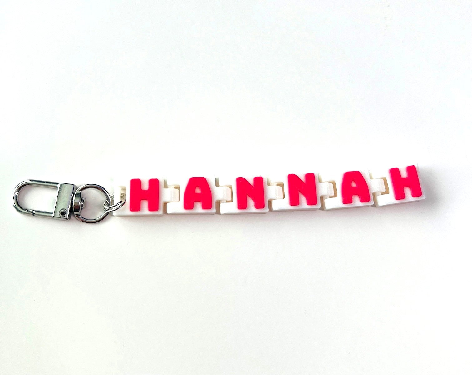 Custom name Keychain, Keyring, Bag Tag, Name Tag, 3D Printed, fidget toy